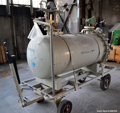 Used Von Roll 630L Glass-Lined Pressure Tank – 166 Gallon, Horizontal, 2 Bar Rating
