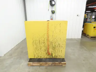 Eagle 1928 Flammable Safety Cabinet 55 Gallon In Use Horizontal Drum
