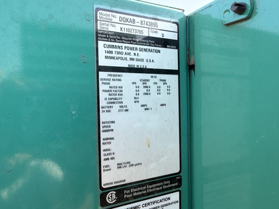 Used 2011 CUMMINS QSK60-G6 Generators Texas US | Oil The Woodlands Group #1498244