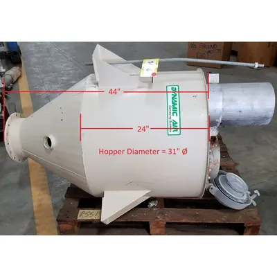 Used Dynamic Air Carbon Steel Hopper Bin Material Air Separator