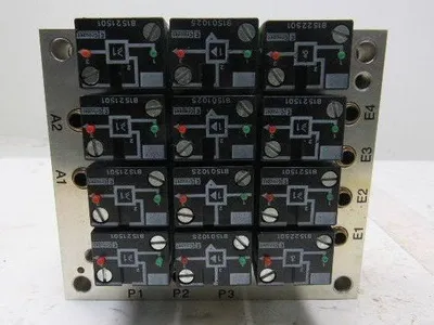 Rexroth Crouzet 81501025 Pneumatic Logic Component And Element Manifold Assembly