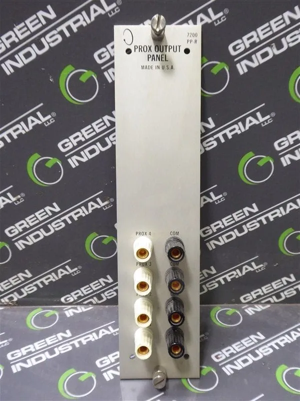 Bently Nevada 7200 PP-R Prox Output Panel Assembly 72258-04 Used