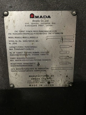 Used 2007 AMADA EMK-3610NT Turret Punches Tennessee US | Pearl Equipment #1550157