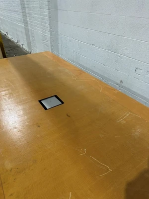 7' X 9' WOOD CONFERENCE TABLE