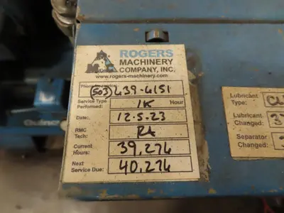 1995 Rogers Machinery Company F-30-N Air Compressors | MD Equipment Services LLC (15)