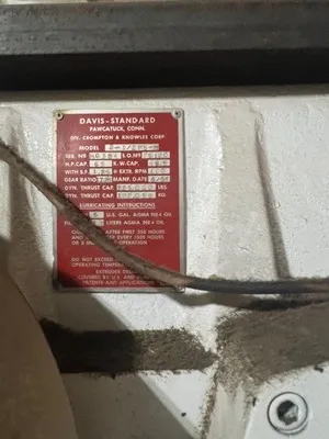 1991 DAVIS STANDARD 2.5" 24:1 air cooled extruder Extruders, High Boy 1.6" - 2.5""" | Mark One Machinery (4)