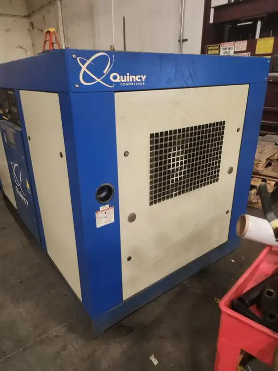 Used 2006 QUINCY QGV-100 Rotary Screw & Sliding Vane Air Compressors GE | Revelation Machinery #402823