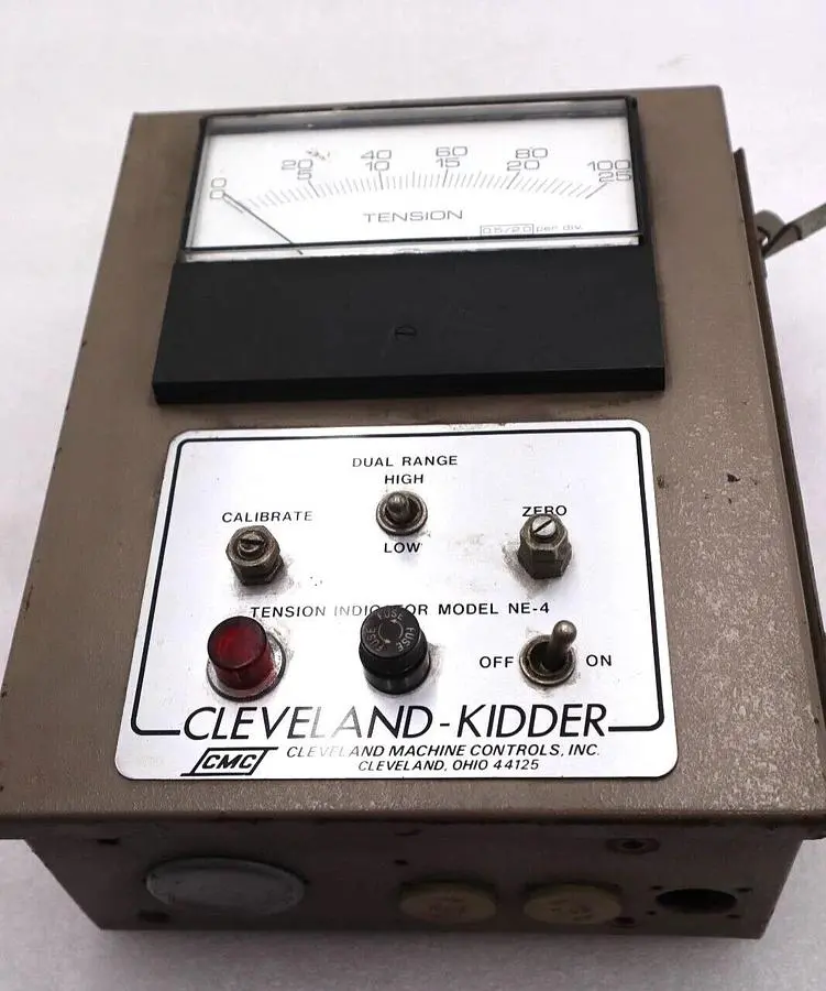 Cleveland-Kidder Web Tension Indicator Equipment NE-4/DR-4/TA-10/ER-4 #4111