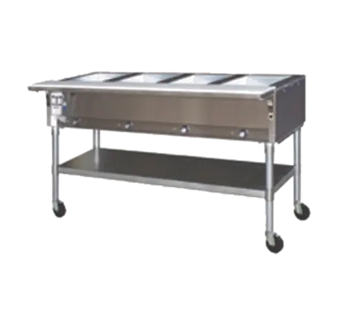 Eagle Group PDHT4-120 66" Hot Food Table w/ (4) Wells & Cutting Board, 120v