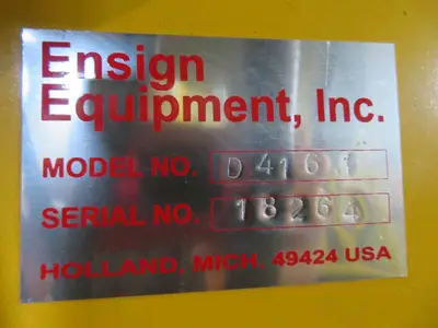 Ensign Model D4161 Side Load Box Dumper w/Safety Cage- 50 x 50 -New 2020