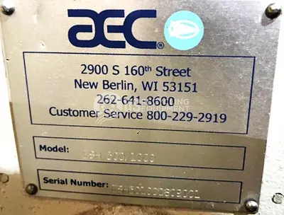 USED 2011 AEC ESH 5010 GRANULATOR SYSTEM