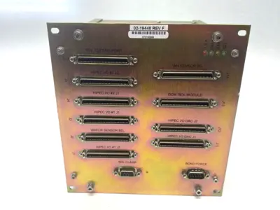 Used ASM Rev F Bonding Machine Motion/Sensor Interface Connection Unit PLC Processors Michigan US | Maverick Industrial Sales #1389622