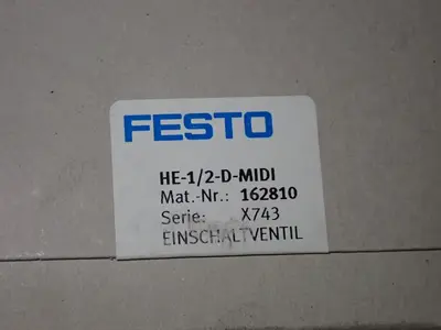 New | in-Stock FESTO HE1/2DMIDI Valves/Fittings | HGR 24 #732531
