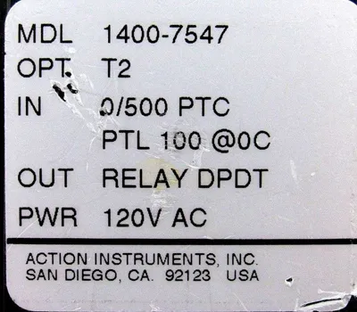 USED ACTION PAK 1400-7547 RELAY 14007547