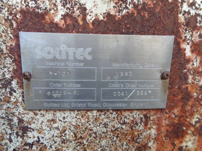 10,000 L S/S Solitech S/S U Trough Mixer 45 kW