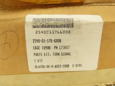 Signal-Stat L73667 Vintage Military Vehicle Turn Signal Parts Kit Chrome/Black