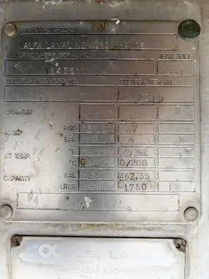 Used ALFA LAVAL 1712 Sq. Ft. Heat Exchangers New Jersey US | Perry Equipment #124336