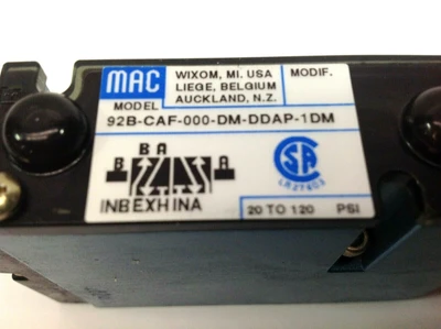 New | in-Stock MAC VALVES SOLENOID VALVE 20-120 PSI Solenoid Valves | Maverick Industrial Sales #1108704