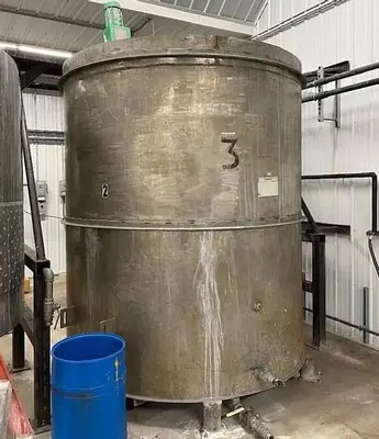 3000 Gallon Stainless Steel Mixing Tank with Agitator
