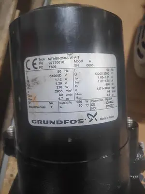 USED GRUNDFOS MODEL A