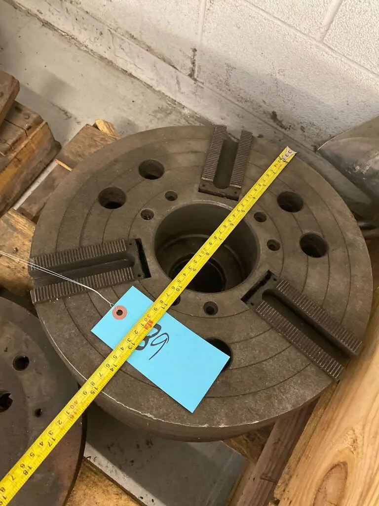 15" 3 JAW CHUCK. STOCK # 0848420