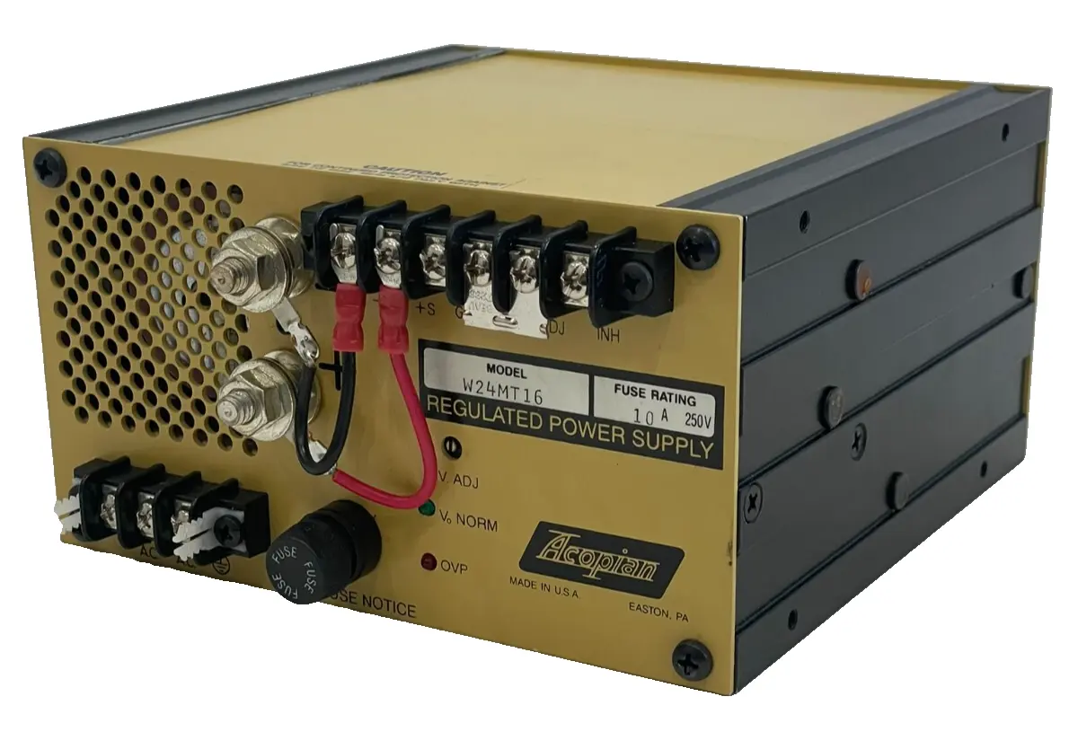 NEW ACOPIAN W24MT16 REGULATED POWER SUPPLY 10A 250V