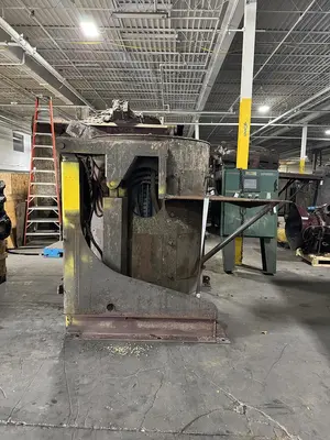 USED INDUCTOTHERM 1 1/2 TON CAPACITY STEEL SHELL FURNACES (2)