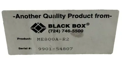 NEW BLACK BOX CORP. ME800A-R2 MODEM W/ADAPTER ME800AR2