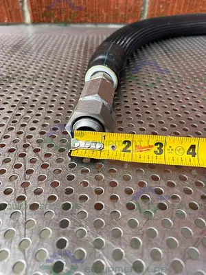 USED HUBER INSULATED CHILLER HOSE 53" W/ 1" FEMALE THREADED TO 1" QUICK DISCONNECT
