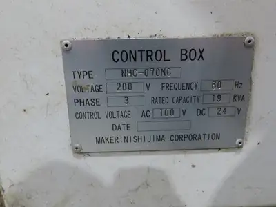 Used NISHIJIMAX _UNKNOWN_ Circular Cold Saws Indiana US | Arrow Industrial #1368138