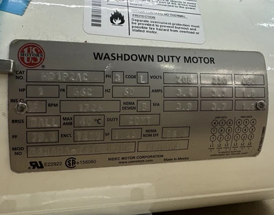 NEW US MOTORS WD1P2AC