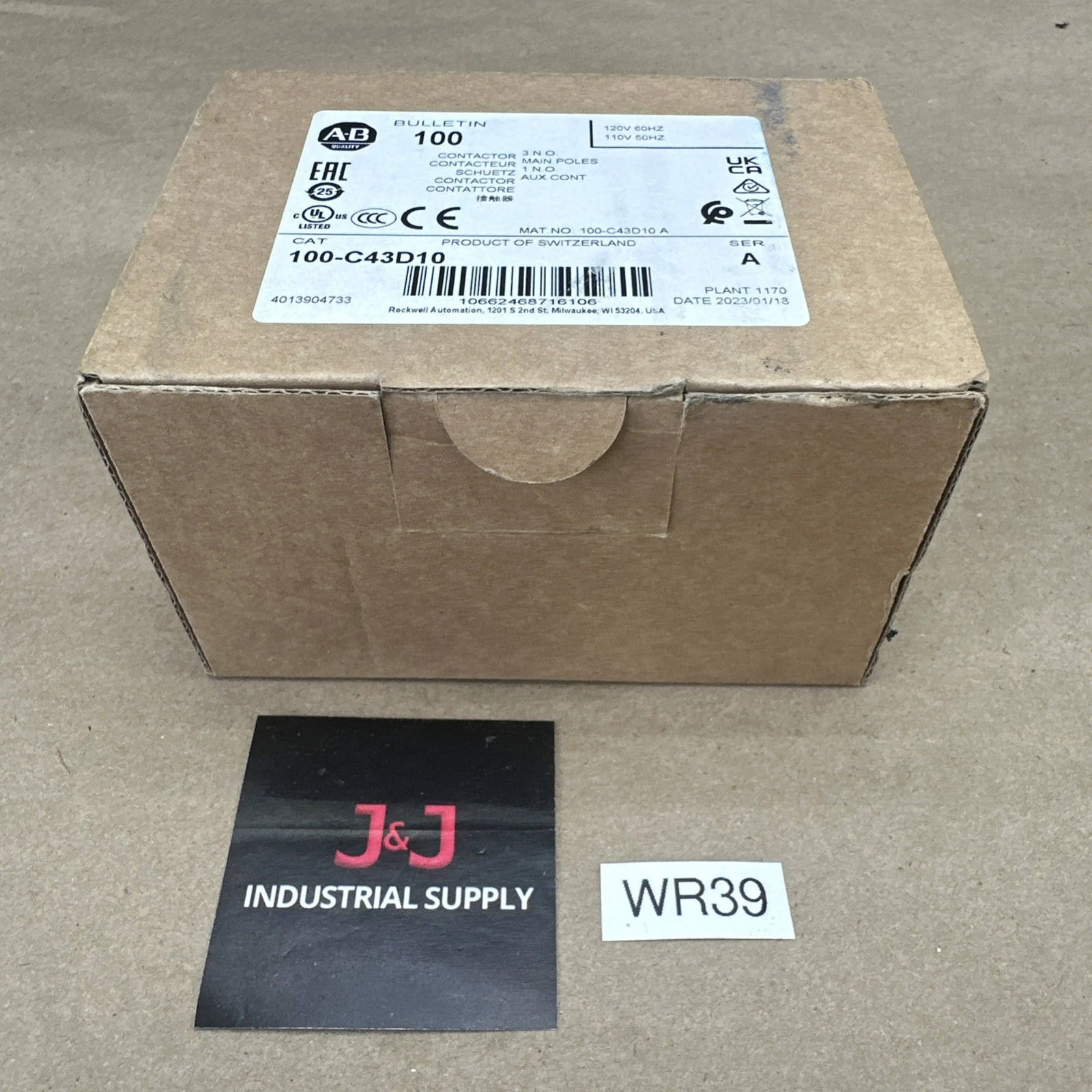 NEW Allen-Bradley 100-C43D10