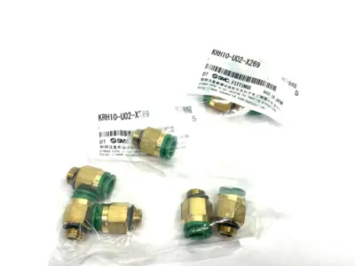 NEW SMC FLAME RESISTANT ONE TOUCH FITTING 1/4" BRASS