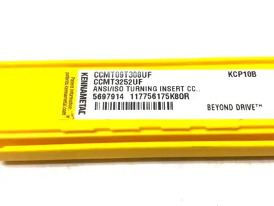 NEW KENNAMETAL SCREW-ON CCMT-UF INSERTS CCMT09T308UF