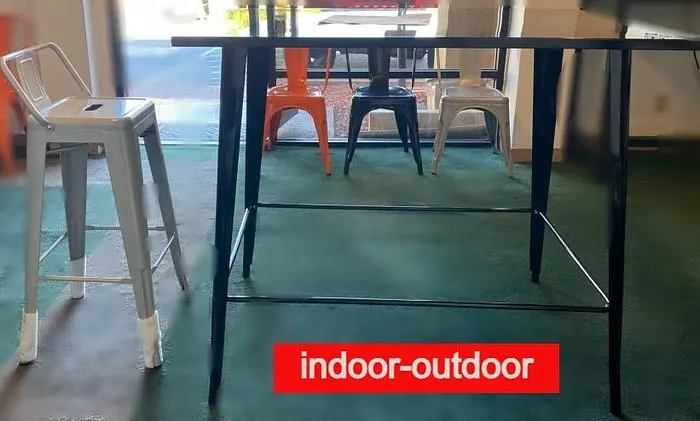 Metal bar height tables