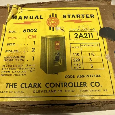 New | in-Stock CLARK 2A211 Starters Ohio US | Surplus Asset Holdings #1247516
