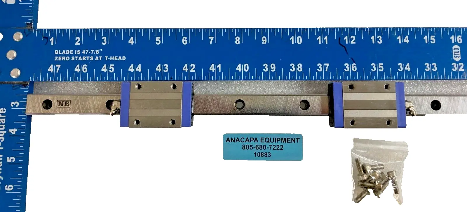 NB GL20TF Guide Slide Block Nippon Bearing Linear Rail 18" (10883)