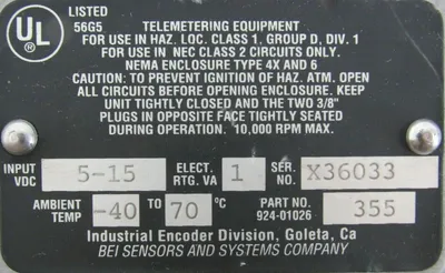 NEW BEI H40A-240-ABC-4469-LED-SC-UL-S ENCODER H40A240ABC4469LEDSCULS