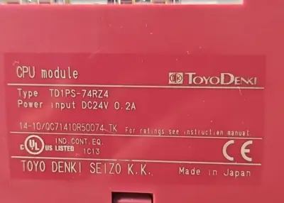 Toyo Denki TD1PS-74RZ4 CPU Module loc4A14