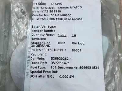 NEW KOMATSU 561-81-00050
