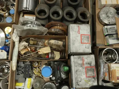3 PALLETS OF ASSORTED VALVE PARTS