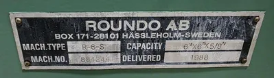 Used 1988 ROUNDO R6S Angle Bending Rolls Michigan US | Holland Equipment Hunters, Inc. #887003