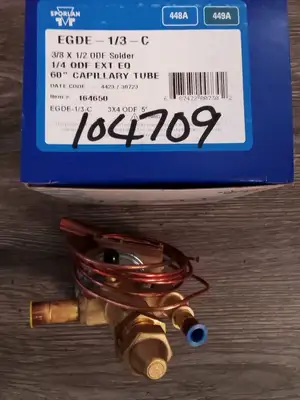 Used Sporlan Sporlan thermostatic expansion valve Edge -1/3-C PN(164650) Pump & Valve Parts US | Infinity wholesale & Supply LLC #1305747