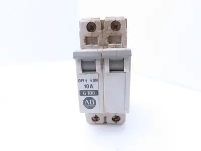 Allen Bradley 1492-CB2-G100 Circuit Breaker 2 Pole 10A 480VAC Lot of 9