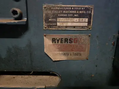 Used Blue Valley 40 Rotary Shears including Ring & Circle New Jersey US | Machinery Values #1662330