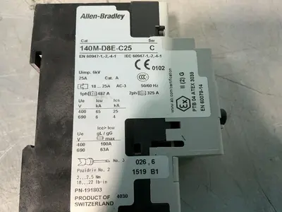 Used ALLENBRADLEY 140MD8EC25 Circuit Breakers Ohio US | HGR 24 #1545306