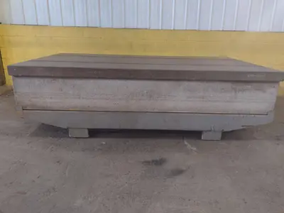 108" X 60" X 18 GREY GRANIT 2 LIP T-SLOTTED SURFACE PLATE: STOCK 17377