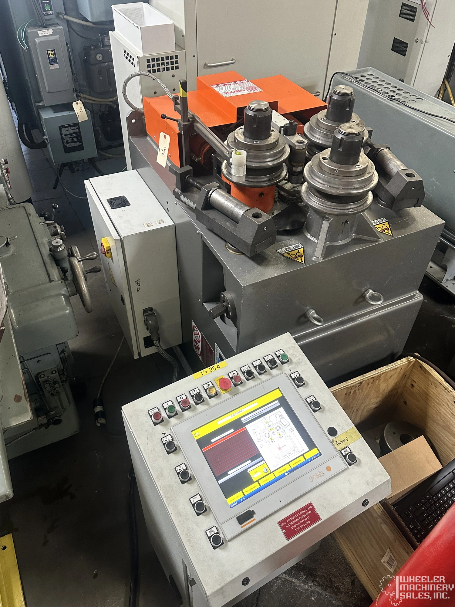 2014 Carell Comac 305CN3.1V 3-Roll CNC Double Pinch Angle Roll 3" x 3" x 3/8" #7074 #1
