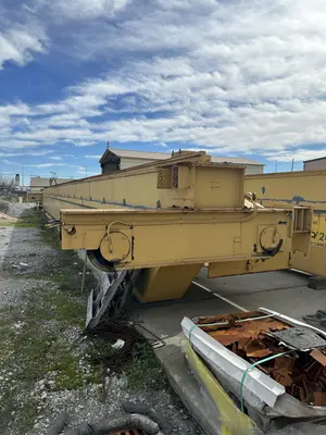 75 TON X 103'6" SPAN P&H CRANE GIRDERS WITH END TRUCKS. STOCK # 1226624