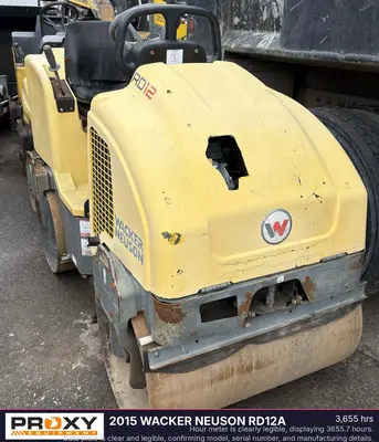 Used 2015 WACKER NEUSON RD12A Tandem Rollers New Jersey US | Proxy Equipment #1385373